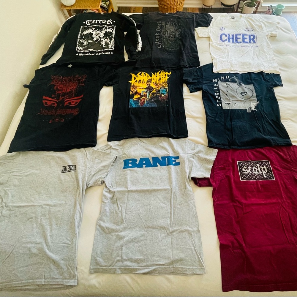 Hardcore band t-shirts